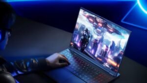 Acer Predator Helios em uso para gaming com periféricos Acer Predator Helios em uso para gaming com periféricos