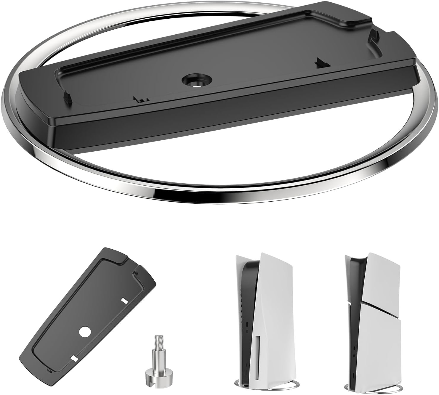 Vertical Stand for P5 Pro, Stable Stand for P5 Pro/Slim Console Disc and Digital, Easy-to-Install Accessories Compatible with P5, with a Nice Look, a Sturdy Screw