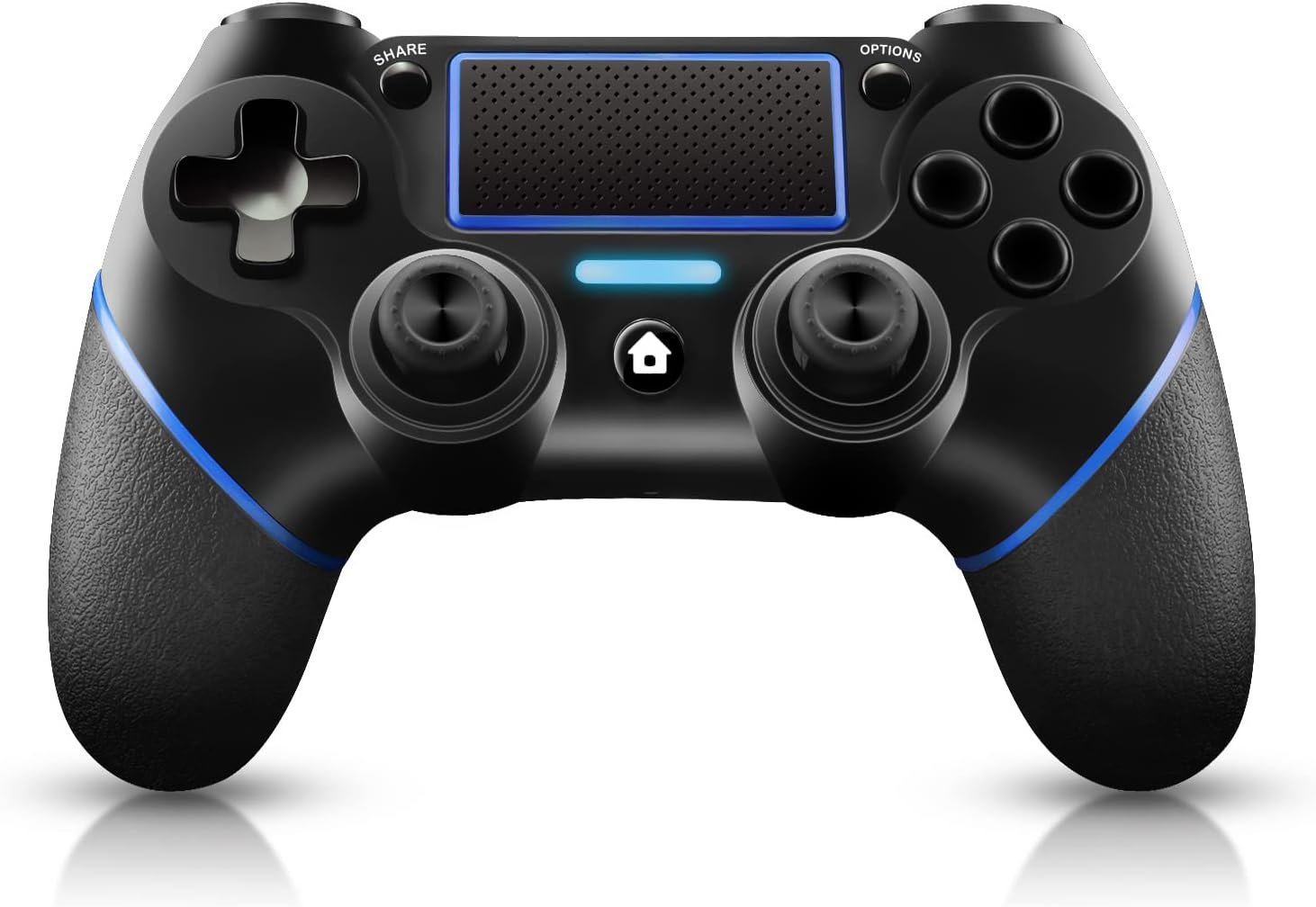 Sefitopher Controle Sem Fio PS4 para PlayStation 4/Pro/Slim/PC Laptop, Joypad Profissional PS4, Painel de Toque com Vibração Dupla, Modo Instantâneo para Compartilhar Joystick (Azul)