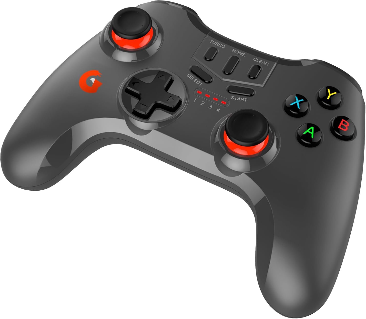 Geonav Controle Bluetooth Illusion Light Joystick/Gamepad - Compatível com Notebook, Smartphones,Tablets, Android, IOS, Smart TV, PS4,PS3,Nintendo Switch, G3GPW01BK, Cinza