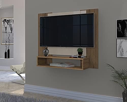 Painel para Tv Sala/Quarto Até 50 Polegadas Smart Plus Veneza com Nicho (FREIJÓ OFF WHITE)