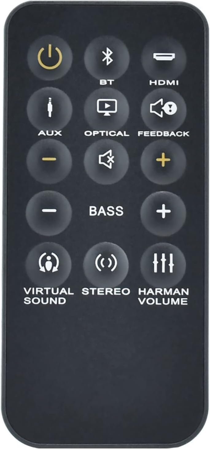 Controle remoto de substituição para JBL Home Cinema Soundbar SB350 SB250 SB400 Soundbar Sistema de alto-falante de áudio
