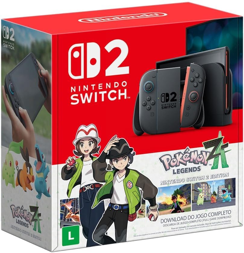 Nintendo, Bundle Console + Jogo Digital, Jogo Digital Pokémon Legends: Z-A, Nintendo Switch 2