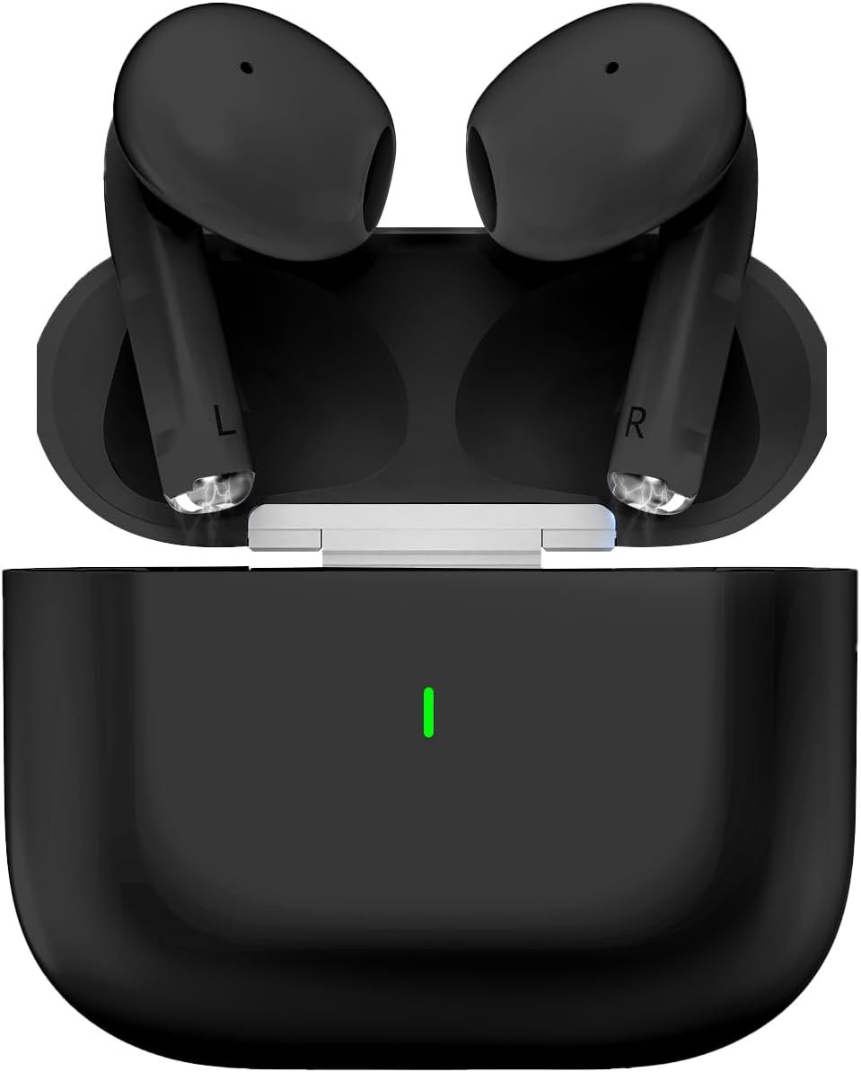 Fones de ouvido Bluetooth 5.3 sem fio, bateria com duração de 40 horas, carregamento USB-C, classificação de resistência à água IPX6, microfone embutido, compatíveis com Android e iOS