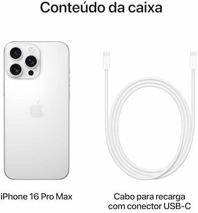 Apple iPhone 16 Pro Max (256 GB) – Titânio branco Apple iPhone 16 Pro Max (256 GB) – Titânio branco