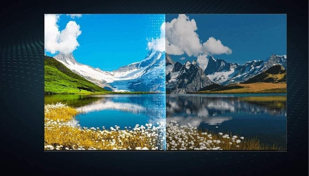 Demonstração da tecnologia Quantum Dot da Smart TV TCL 75 Polegadas QLED Mini LED 4K C6K Demonstração da tecnologia Quantum Dot da Smart TV TCL 75 Polegadas QLED Mini LED 4K C6K