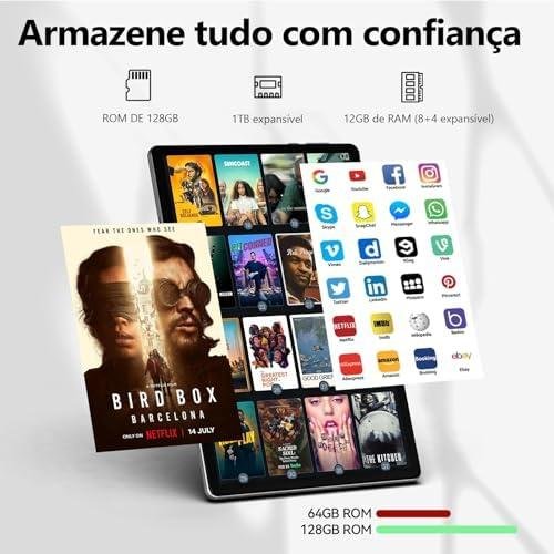         MARVUE Pad M13 Tablet, Android 14, tablet 10,1 polegadas, Com Caixa, 16GB de RAM, tablet 128GB, Expansível até 1TB, Processador Octa-Core, GMS, Wi-Fi,Câmera Frontal de 5MP, Traseira de 12MP(azul)       