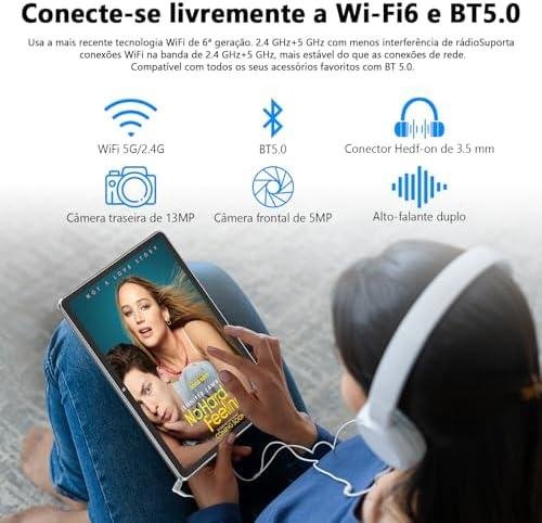         MARVUE Pad M13 Tablet, Android 14, tablet 10,1 polegadas, Com Caixa, 16GB de RAM, tablet 128GB, Expansível até 1TB, Processador Octa-Core, GMS, Wi-Fi,Câmera Frontal de 5MP, Traseira de 12MP(azul)       